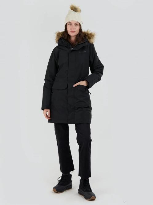 Fundango Georgina Parka Jacket damen wintermantel Schwarz 4
