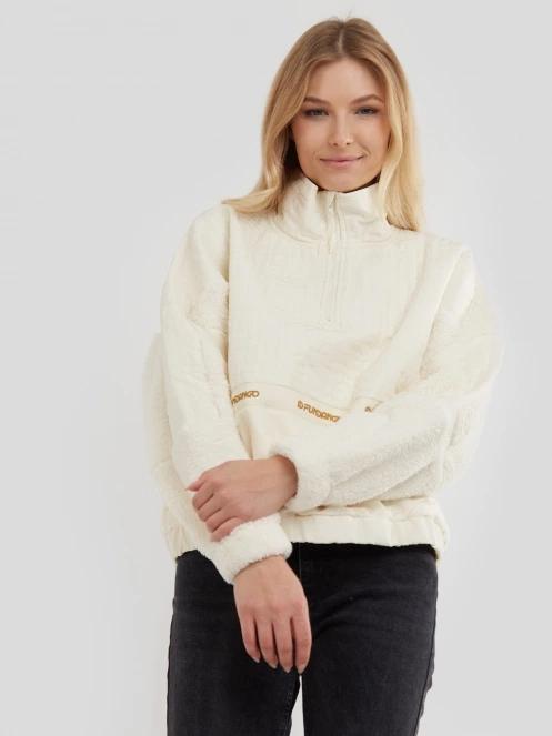 Fundango Calypso Hybrid Pullover damen fleecepullover braun 2
