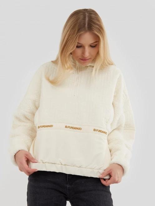 Fundango Calypso Hybrid Pullover damen fleecepullover braun 3