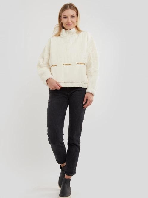 Fundango Calypso Hybrid Pullover damen fleecepullover braun 4
