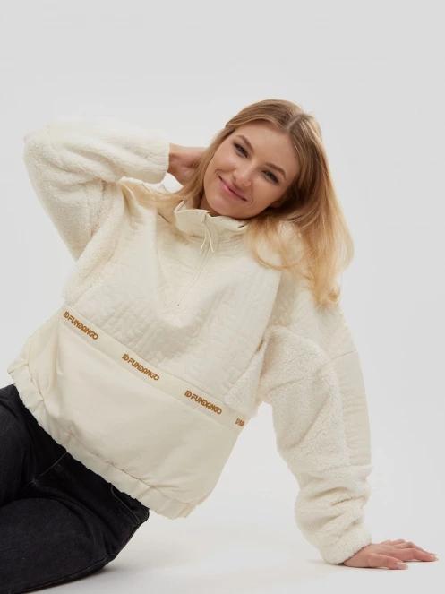 Fundango Calypso Hybrid Pullover damen fleecepullover braun 5