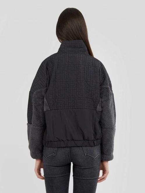 Fundango Calypso Hybrid Pullover damen fleecepullover Schwarz 3