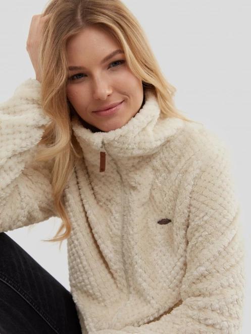 Fundango Shiren Fleece Jacket damen fleecepullover sand 6
