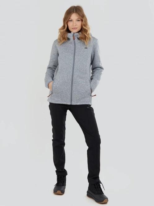 Fundango Ara Fleece Jacket damen fleecepullover grau 4