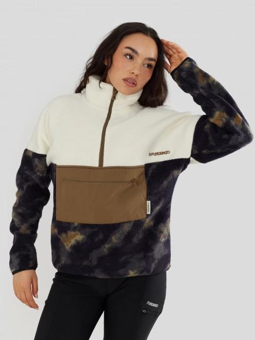 Fundango Riva Hybrid Pullover damen hybrid-midlayer grün 2