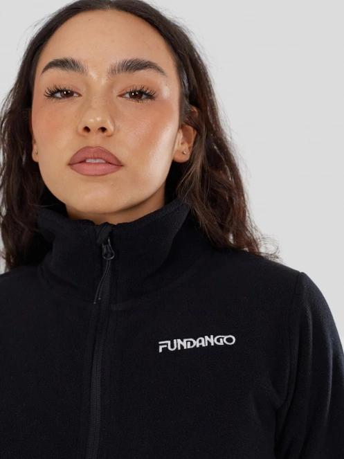 Fundango Serena Fleece Jacket damen fleecepullover Schwarz 6