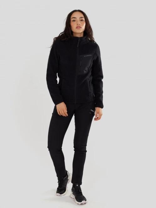 Fundango Shiloh Fleece Jacket damen fleecepullover Schwarz 4