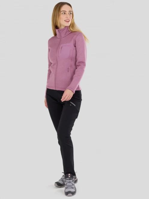 Fundango Antilles Melange Jacket damen fleecepullover rosa 7