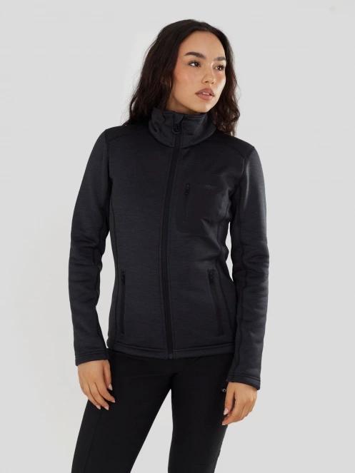 Fundango Antilles Melange Jacket damen fleecepullover Schwarz 2