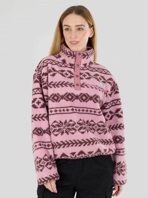 Fundango Pacha Fleece Jacket damen fleecepullover rosa 2