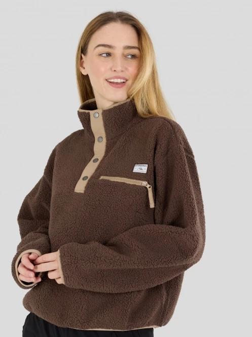 Fundango Pacha Fleece Jacket damen fleecepullover braun 4