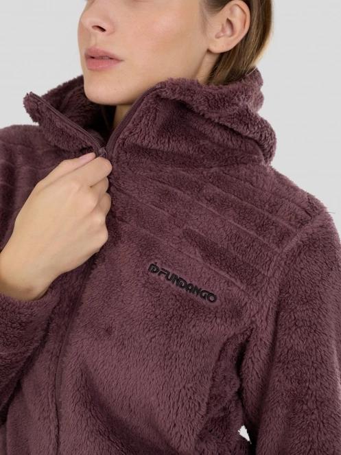 Fundango Zealand Plush Pile Jacket damen fleecepullover lila 6