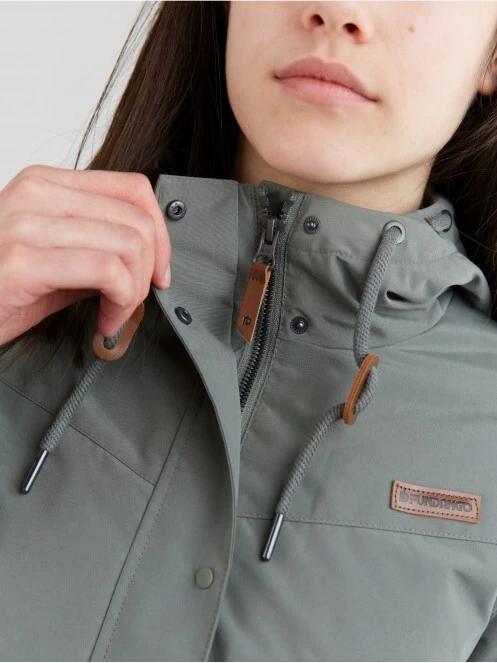 Fundango Tapara Waterproof Jacket damen regenmantel grün 5