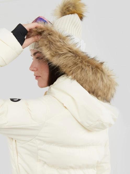 Fundango Elyra Fur Padded Jacket damen gesteppt skijacke weiß 8
