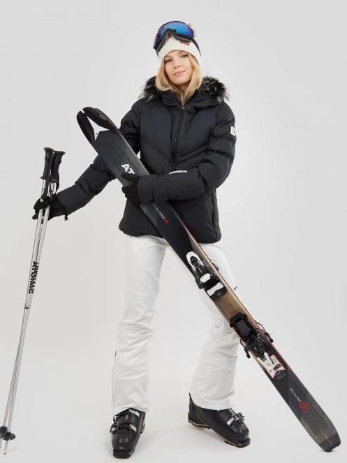 Fundango Elyra Fur Padded Jacket damen gesteppt skijacke Schwarz 5