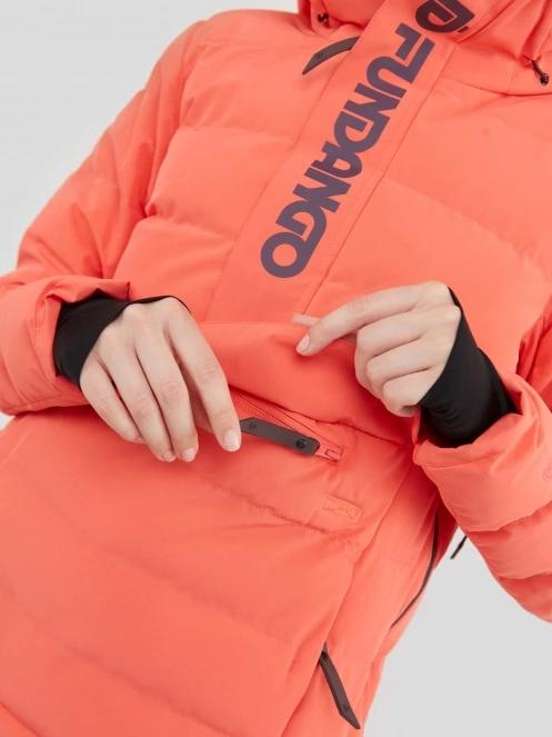 Fundango Everett Padded Anorak damen gesteppt skijacke rot 7