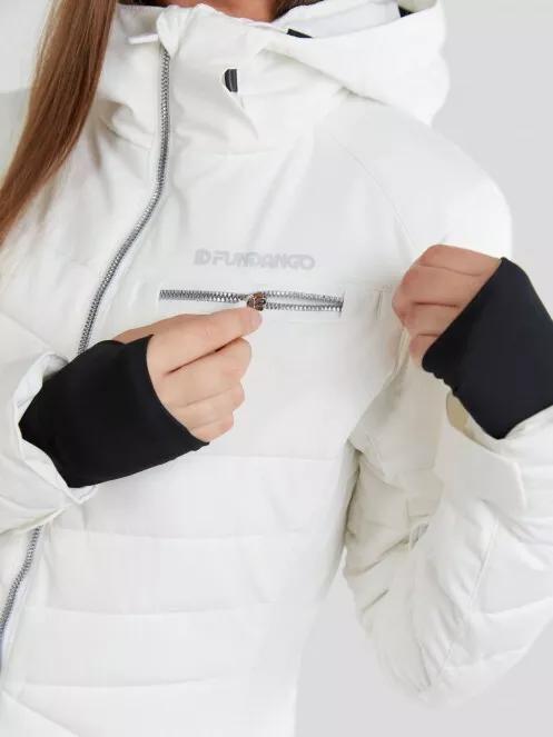 Fundango Punch Padded Jacket damen gesteppt skijacke weiß 5
