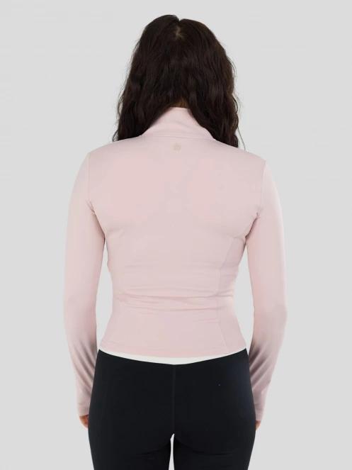 Fundango Flop Zip Up Top damen langarm sport t-shirt rosa 3