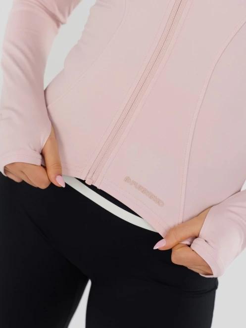 Fundango Flop Zip Up Top damen langarm sport t-shirt rosa 9