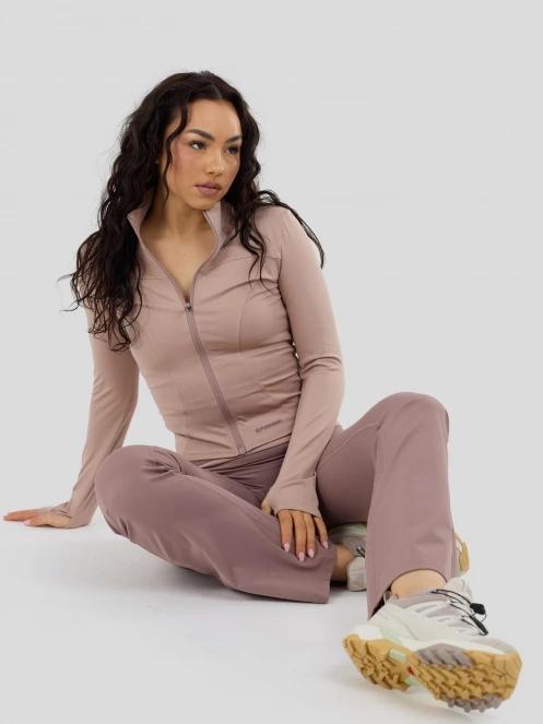 Fundango Flop Zip Up Top damen langarm sport t-shirt rosa 5