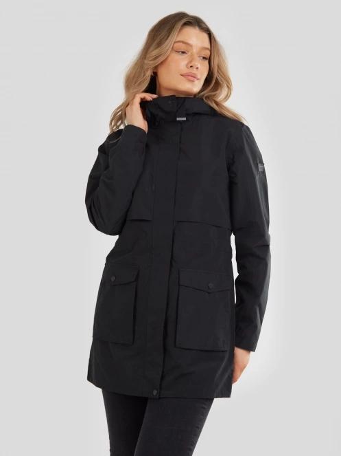 Fundango Zhuri Waterproof Jacket damen regenmantel Schwarz 2