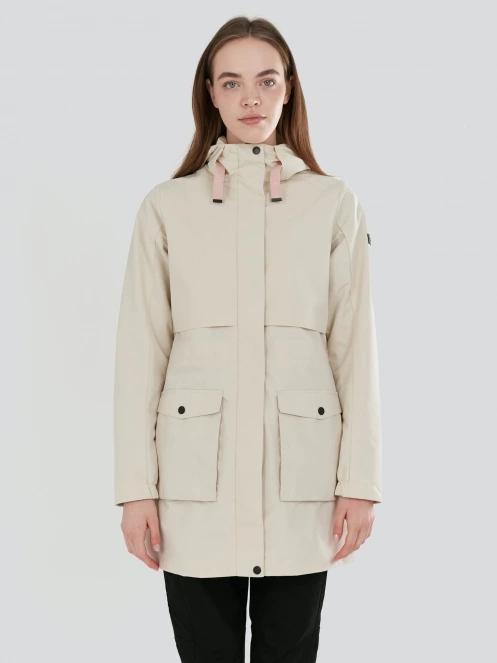 Fundango Zhuri Waterproof Jacket damen regenmantel sand 2