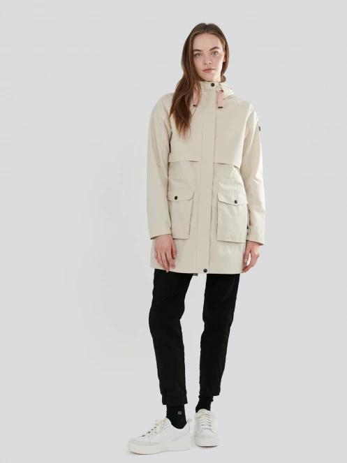Fundango Zhuri Waterproof Jacket damen regenmantel sand 4