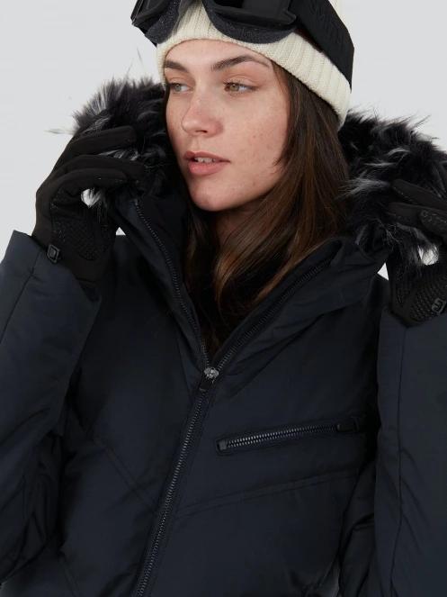 Fundango Elyra Fur Padded Jacket damen skijacke Schwarz 6