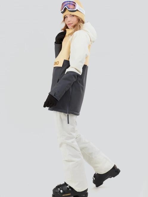 Fundango Birch ECO Logo Anorak damen skijacke gelb 4