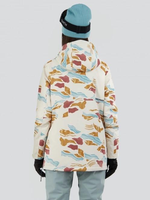 Fundango Birch ECO Logo Anorak damen skijacke sand 3