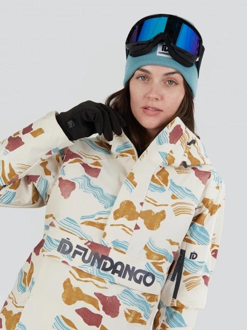 Fundango Birch ECO Logo Anorak damen skijacke sand 5