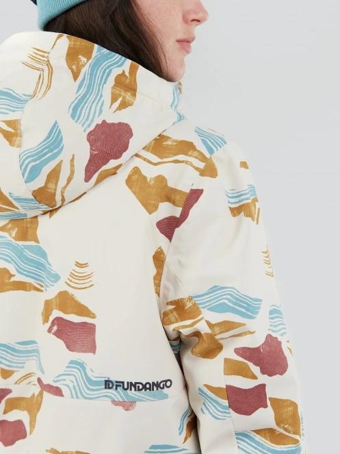 Fundango Birch ECO Logo Anorak damen skijacke sand 8
