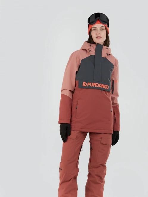Fundango Birch ECO Logo Anorak damen skijacke rosa 5