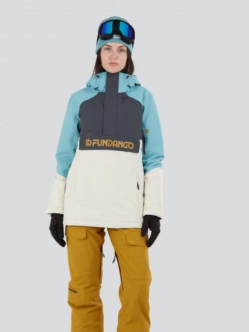 Fundango Birch ECO Logo Anorak damen skijacke hellblau 2