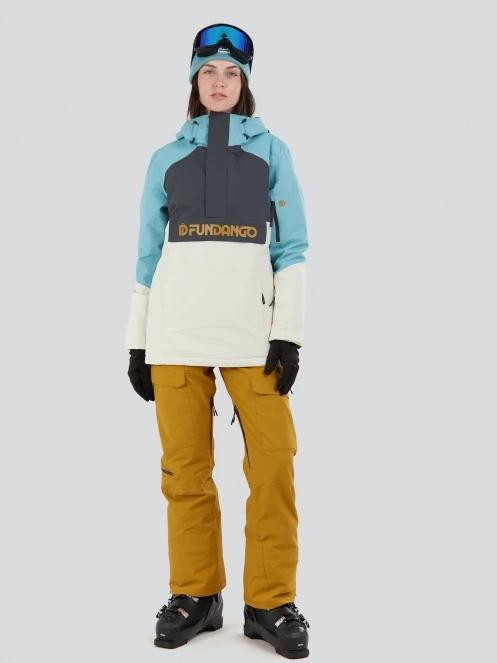 Fundango Birch ECO Logo Anorak damen skijacke hellblau 4