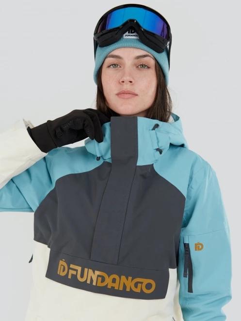 Fundango Birch ECO Logo Anorak damen skijacke hellblau 5