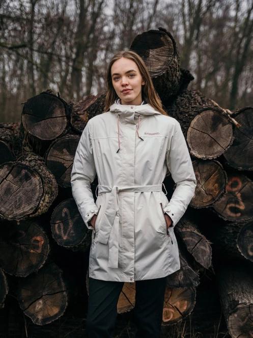 Fundango Regina II Waterproof Trench Jacket damen regenmantel sand 13
