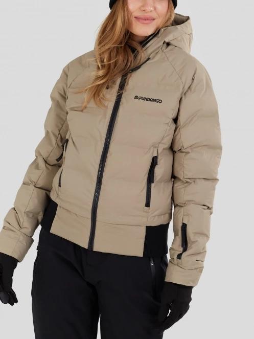 Fundango Zina Padded Jacket damen gesteppt skijacke sand 7