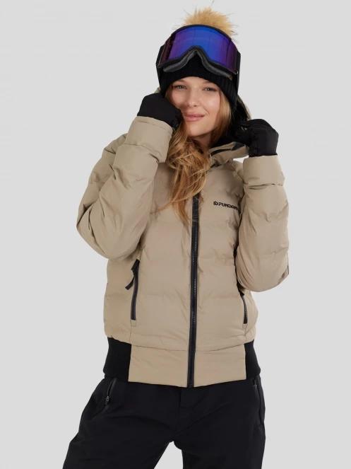 Fundango Zina Padded Jacket damen gesteppt skijacke sand 8