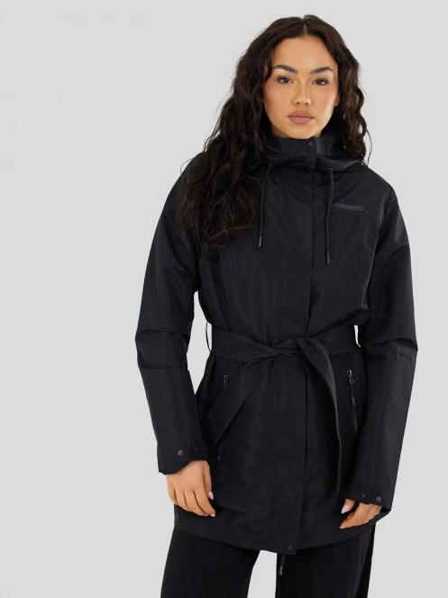 Fundango Regina III Waterproof Trench Jacket damen regenmantel Schwarz 2