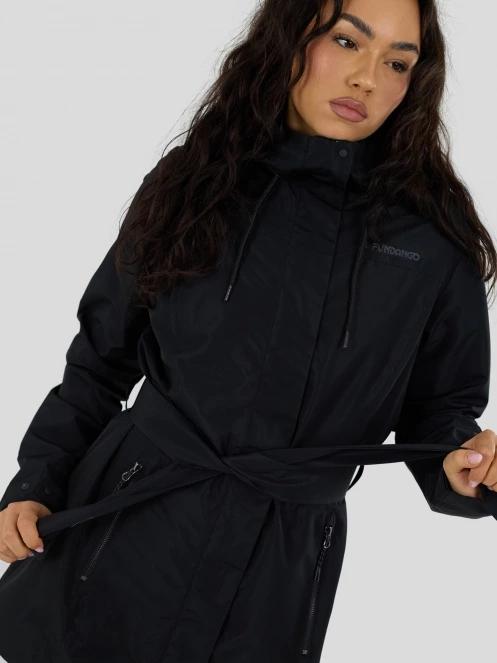 Fundango Regina III Waterproof Trench Jacket damen regenmantel Schwarz 7