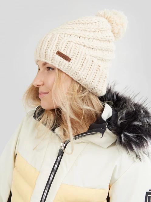 Fundango Glen Beanie damen bommelmütze sand 4