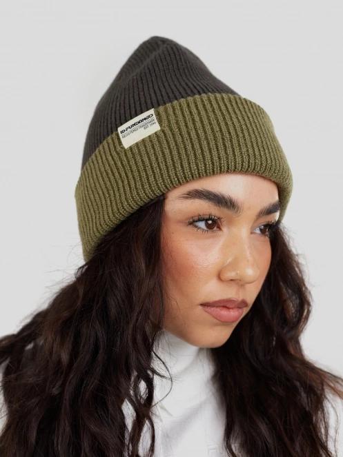 Fundango Duplex Reversible Beanie strickmütze Schwarz 5