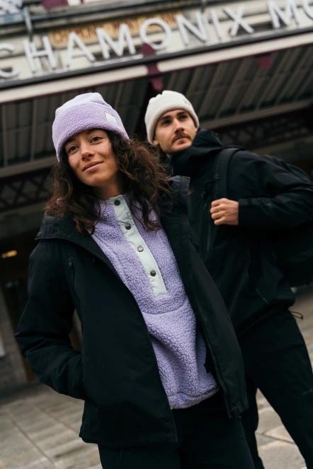 Fundango Zeo Fleece Beanie strickmütze lila 4