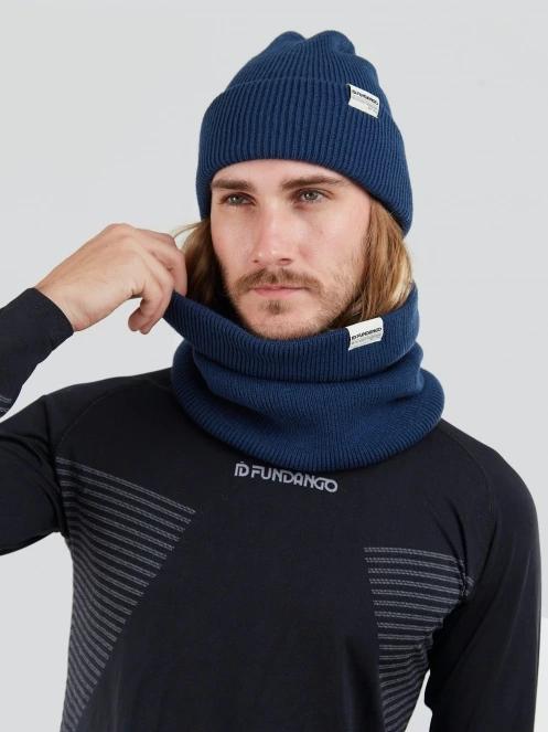 Fundango Tara Neckwarmer schlauchschal dunkelblau 4