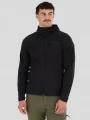 Fundango Nagano Full Zip Hoodie herren hybrid-midlayer Schwarz 1