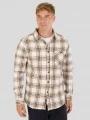 Fundango Harris Shirt herren langarmhemd sand 1