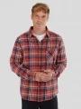 Fundango Harris Shirt herren langarmhemd rot 1