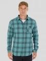 Fundango Harris Shirt herren langarmhemd grün 1