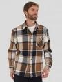 Fundango Harris Shirt herren langarmhemd braun 1